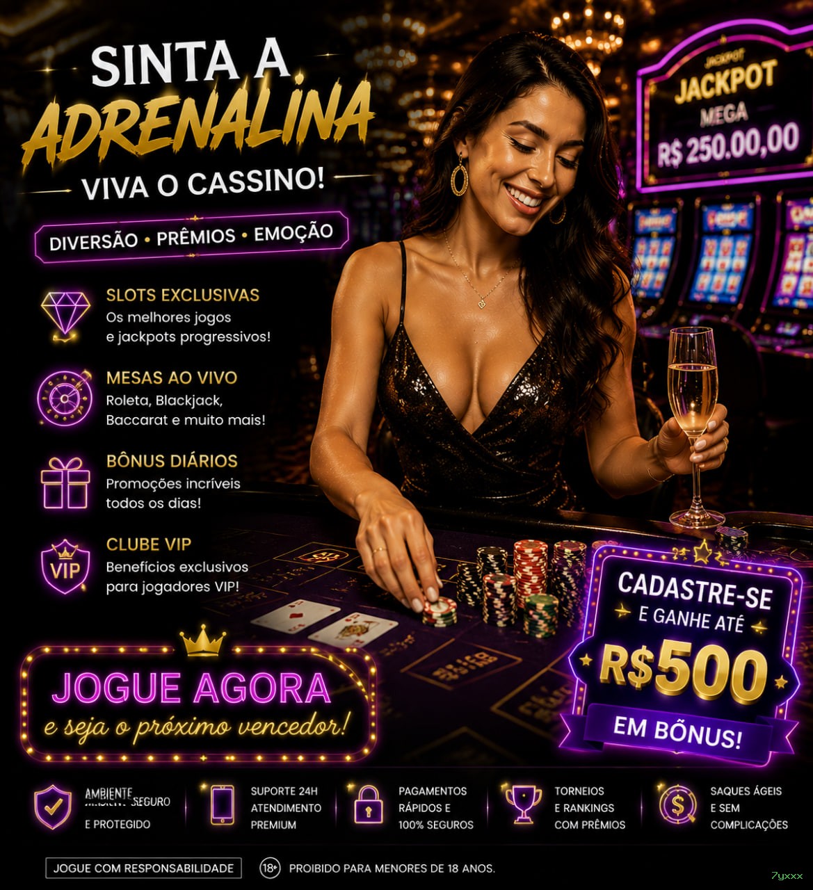 Streaming 4K no cassino ao vivo da 7yxxx
